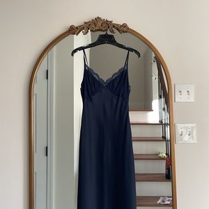 Abercrombie lace silk dress maxi